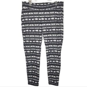 Lands' End "Serious Sweats" Patterned Leggings